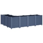 vidaXL Jardinieră de grădină, albastru gri, 160x120x53 cm, PP vidaXL Jardinieră de grădină, albastru gri, 160x120x53 cm, PP