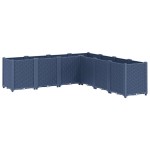 vidaXL Jardinieră de grădină, albastru gri, 160x160x53 cm, PP vidaXL Jardinieră de grădină, albastru gri, 160x160x53 cm, PP