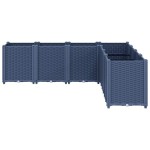 vidaXL Jardinieră de grădină, albastru gri, 160x160x53 cm, PP vidaXL Jardinieră de grădină, albastru gri, 160x160x53 cm, PP