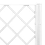 vidaXL Jardinieră de grădină cu spalier, alb, 160x120x140 cm PP vidaXL Jardinieră de grădină cu spalier, alb, 160x120x140 cm PP