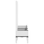 vidaXL Jardinieră de grădină cu spalier, alb, 120x40x142 cm PP vidaXL Jardinieră de grădină cu spalier, alb, 120x40x142 cm PP
