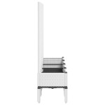 vidaXL Jardinieră de grădină cu spalier, alb, 160x40x142 cm, PP vidaXL Jardinieră de grădină cu spalier, alb, 160x40x142 cm, PP
