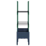 vidaXL Jardinieră de grădină cu spalier, albastru gri, 80x40x142,5 cm, PP