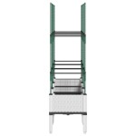 vidaXL Jardinieră de grădină cu spalier, alb, 120x40x142,5 cm PP vidaXL Jardinieră de grădină cu spalier, alb, 120x40x142,5 cm PP