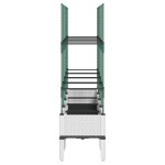 vidaXL Jardinieră de grădină cu spalier, alb, 160x40x142,5 cm PP vidaXL Jardinieră de grădină cu spalier, alb, 160x40x142,5 cm PP