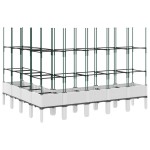vidaXL Jardinieră de grădină cu spalier, alb, 200x160x142,5 cm PP vidaXL Jardinieră de grădină cu spalier, alb, 200x160x142,5 cm PP