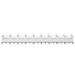 vidaXL Jardinieră de grădină cu țăruși, alb, 363,5x43,5x43,5 cm, PP vidaXL Jardinieră de grădină cu țăruși, alb, 363,5x43,5x43,5 cm, PP