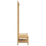 vidaXL Cuier pentru haine cu rafturi, 103x40x183 cm, bambus vidaXL Cuier pentru haine cu rafturi, 103x40x183 cm, bambus