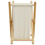vidaXL Coș de rufe, alb crem, 41,5x36x63,5 cm, bambus vidaXL Coș de rufe, alb crem, 41,5x36x63,5 cm, bambus