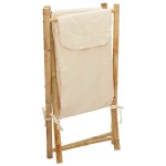 vidaXL Coș de rufe, alb crem, 41,5x36x63,5 cm, bambus vidaXL Coș de rufe, alb crem, 41,5x36x63,5 cm, bambus