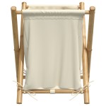 vidaXL Coș de rufe, alb crem, 45x55x63,5 cm, bambus vidaXL Coș de rufe, alb crem, 45x55x63,5 cm, bambus