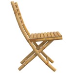 vidaXL Scaune de grădină pliabile, 2 buc., 43x54x88 cm, bambus