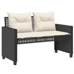 vidaXL Set canapele de grădină 4 piese cu perne negru sticlă/poliratan vidaXL Set canapele de grădină 4 piese cu perne negru sticlă/poliratan