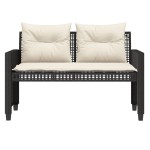 vidaXL Set canapele de grădină 4 piese cu perne negru sticlă/poliratan vidaXL Set canapele de grădină 4 piese cu perne negru sticlă/poliratan
