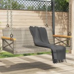 vidaXL Bancă de balansoar, gri, 109x62x40 cm, poliratan vidaXL Bancă de balansoar, gri, 109x62x40 cm, poliratan