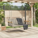 vidaXL Bancă de balansoar, gri, 109x62x40 cm, poliratan vidaXL Bancă de balansoar, gri, 109x62x40 cm, poliratan