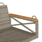 vidaXL Bancă de balansoar, gri, 109x62x40 cm, poliratan vidaXL Bancă de balansoar, gri, 109x62x40 cm, poliratan