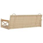 vidaXL Bancă de balansoar, bej, 109x62x40 cm, poliratan vidaXL Bancă de balansoar, bej, 109x62x40 cm, poliratan