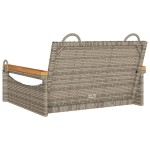 vidaXL Bancă de balansoar, gri, 63x62x40 cm, poliratan vidaXL Bancă de balansoar, gri, 63x62x40 cm, poliratan