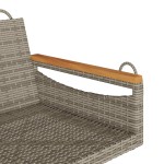 vidaXL Bancă de balansoar, gri, 63x62x40 cm, poliratan vidaXL Bancă de balansoar, gri, 63x62x40 cm, poliratan
