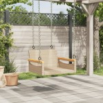 vidaXL Bancă de balansoar, bej, 63x62x40 cm, poliratan vidaXL Bancă de balansoar, bej, 63x62x40 cm, poliratan