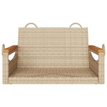 vidaXL Bancă de balansoar, bej, 63x62x40 cm, poliratan vidaXL Bancă de balansoar, bej, 63x62x40 cm, poliratan