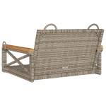 vidaXL Bancă de balansoar, gri, 63x62x40 cm, poliratan vidaXL Bancă de balansoar, gri, 63x62x40 cm, poliratan