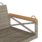 vidaXL Bancă de balansoar, gri, 63x62x40 cm, poliratan vidaXL Bancă de balansoar, gri, 63x62x40 cm, poliratan