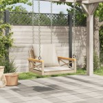 vidaXL Bancă de balansoar cu perne, bej, 63x62x40 cm, poliratan vidaXL Bancă de balansoar cu perne, bej, 63x62x40 cm, poliratan