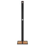 vidaXL Duș de exterior, negru, 50x55x224 cm, poliratan și lemn acacia vidaXL Duș de exterior, negru, 50x55x224 cm, poliratan și lemn acacia
