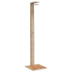 vidaXL Duș de exterior, bej, 50x55x224 cm, poliratan și lemn acacia vidaXL Duș de exterior, bej, 50x55x224 cm, poliratan și lemn acacia