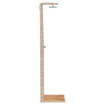 vidaXL Duș de exterior, bej, 50x55x224 cm, poliratan și lemn acacia vidaXL Duș de exterior, bej, 50x55x224 cm, poliratan și lemn acacia