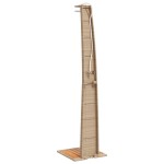 vidaXL Duș de exterior, bej, 55x60x224 cm, poliratan și lemn acacia
