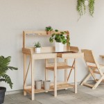 vidaXL Bancă cu spalier pentru plantare, lemn masiv de brad vidaXL Bancă cu spalier pentru plantare, lemn masiv de brad