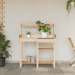 vidaXL Bancă cu spalier pentru plantare, lemn masiv de brad vidaXL Bancă cu spalier pentru plantare, lemn masiv de brad