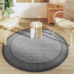 vidaXL Covor de exterior, ARAKIL gri, Ø160 cm, PP vidaXL Covor de exterior, ARAKIL gri, Ø160 cm, PP