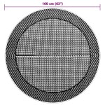 vidaXL Covor de exterior, ARAKIL gri, Ø160 cm, PP vidaXL Covor de exterior, ARAKIL gri, Ø160 cm, PP