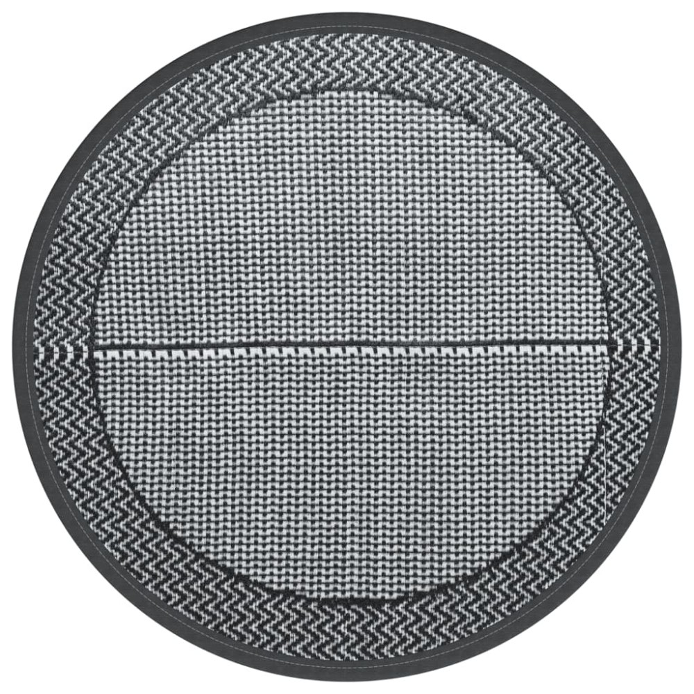 vidaXL Covor de exterior, ARAKIL gri, Ø200 cm, PP
