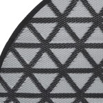 vidaXL Covor de exterior, ARAKIL negru, Ø160 cm, PP vidaXL Covor de exterior, ARAKIL negru, Ø160 cm, PP