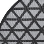 vidaXL Covor de exterior, ARAKIL negru, Ø200 cm, PP vidaXL Covor de exterior, ARAKIL negru, Ø200 cm, PP
