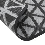 vidaXL Covor de exterior, ARAKIL negru, Ø200 cm, PP vidaXL Covor de exterior, ARAKIL negru, Ø200 cm, PP