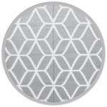 vidaXL Covor de exterior, ARAKIL gri, Ø120 cm, PP vidaXL Covor de exterior, ARAKIL gri, Ø120 cm, PP