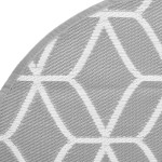 vidaXL Covor de exterior, ARAKIL gri, Ø120 cm, PP vidaXL Covor de exterior, ARAKIL gri, Ø120 cm, PP