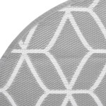 vidaXL Covor de exterior, ARAKIL gri, Ø200 cm, PP vidaXL Covor de exterior, ARAKIL gri, Ø200 cm, PP