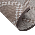 vidaXL Covor de exterior, ARAKIL maro, Ø120 cm, PP vidaXL Covor de exterior, ARAKIL maro, Ø120 cm, PP