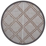 vidaXL Covor de exterior, ARAKIL maro, Ø160 cm, PP vidaXL Covor de exterior, ARAKIL maro, Ø160 cm, PP