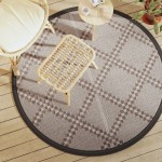vidaXL Covor de exterior, ARAKIL maro, Ø160 cm, PP vidaXL Covor de exterior, ARAKIL maro, Ø160 cm, PP