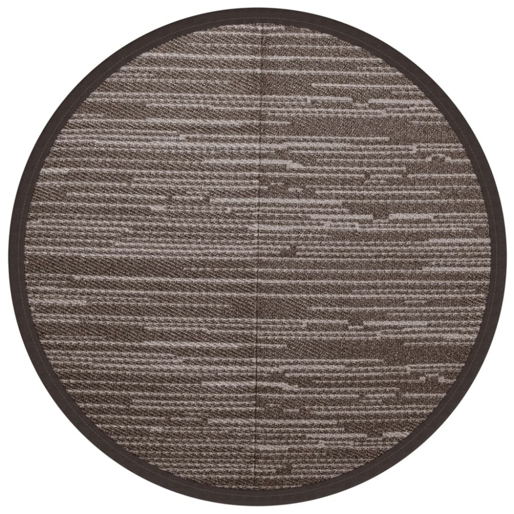 vidaXL Covor de exterior, ARAKIL maro, Ø120 cm, PP