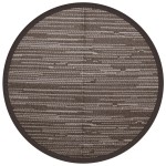vidaXL Covor de exterior, ARAKIL maro, Ø120 cm, PP vidaXL Covor de exterior, ARAKIL maro, Ø120 cm, PP