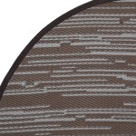 vidaXL Covor de exterior, ARAKIL maro, Ø160 cm, PP vidaXL Covor de exterior, ARAKIL maro, Ø160 cm, PP